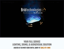 Tablet Screenshot of brioaudiovisual.com